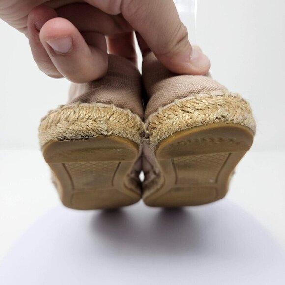 Tory Burch Poppy Espadrille Flats Shoes Pink Women’s Size 6 Preppy Spring Summer - Picture 7 of 15